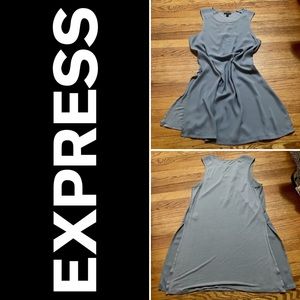 Grey Mixed Fabric Sleeveless Top from Express